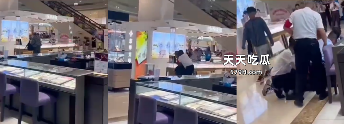 上海普通区百联川沙商场一男子敲诈金店柜台抢劫金店被抓。.png